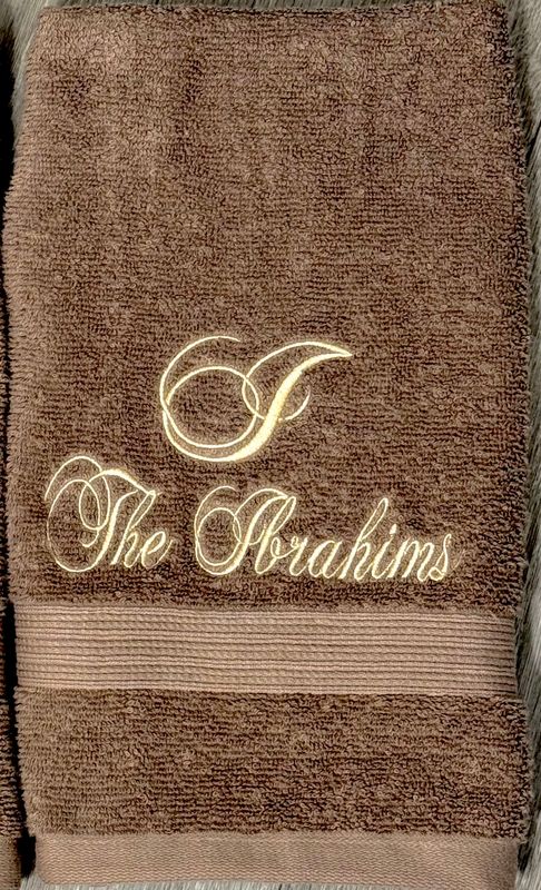 Custom Family Hand Towels