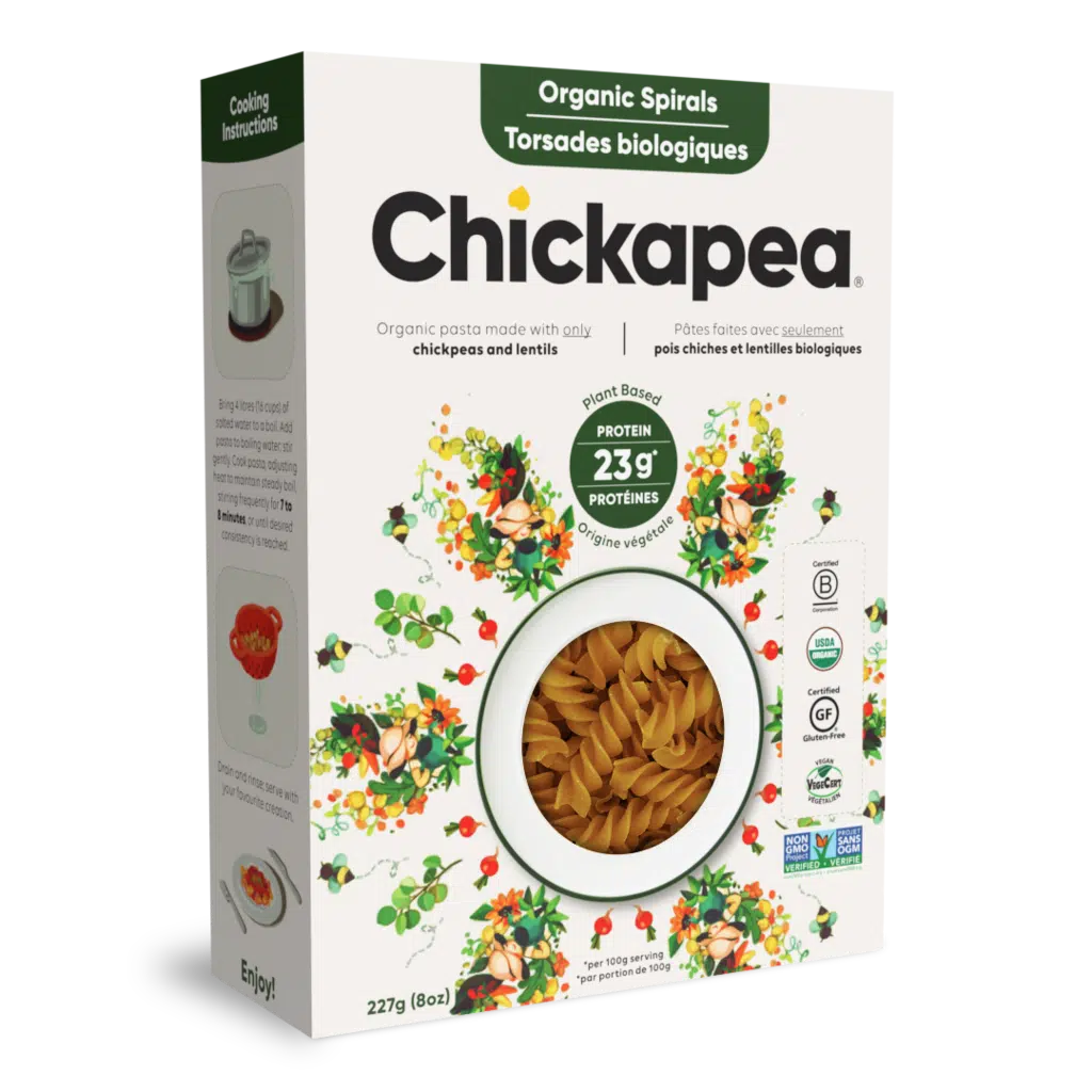 Chickpea Lentil Pasta Spirals (Chickapea), 227g