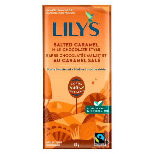 Choc Bar 36% Salted Caram (Lily&#39;s), 80G