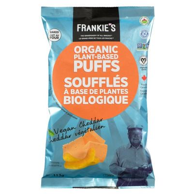 Cheddar Puffs Plant-Based Org (Frankie&#39;s), 113g