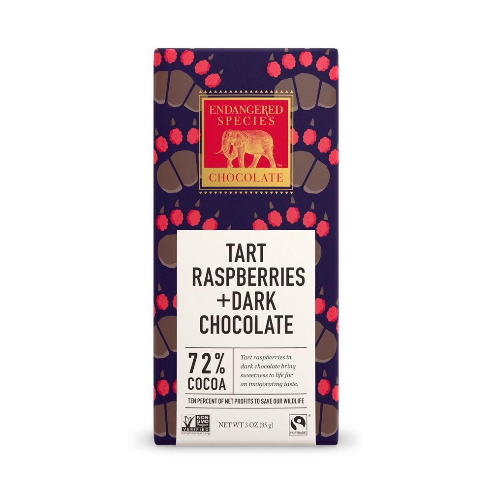 Choc Bar 72% Raspberry  (Endangered), 85g