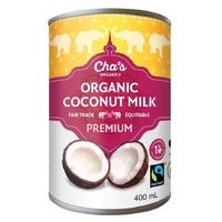 Coconut Milk org (Cha&#39;s), 400ml