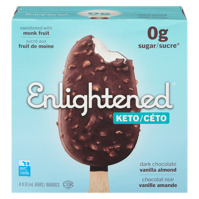 Ice Cream Choc Alm Bar (Enlightened), 4x81ml