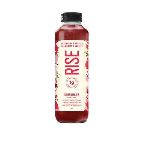Kombucha Raspbrry-Vanil (Rise), 414ml