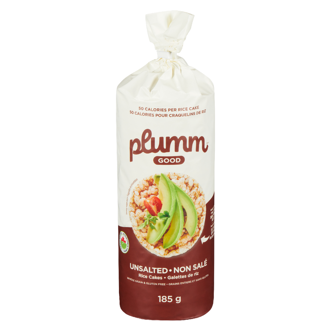 Rice Cakes Unsalted Org (Plumm), 185g