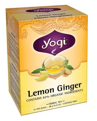 Lemon Ginger Tea (Yogi), 16 bags