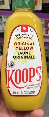 Yellow Mustard Org (Koops&#39;), 325ml