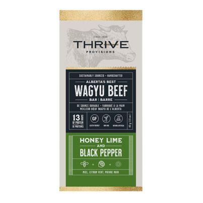 Wagyu Beef Bar lime/pepper (Thrive), 43g