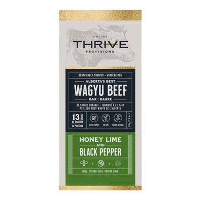 Wagyu Beef Bar lime/pepper (Thrive), 43g