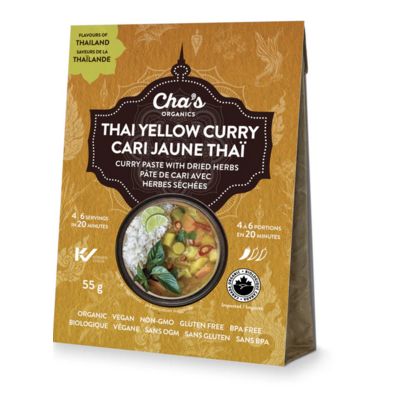 Thai Curry Yellow org (Cha&#39;s), 1 pack
