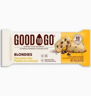Bar Blondies Choc Chip  (Good), 2x20g