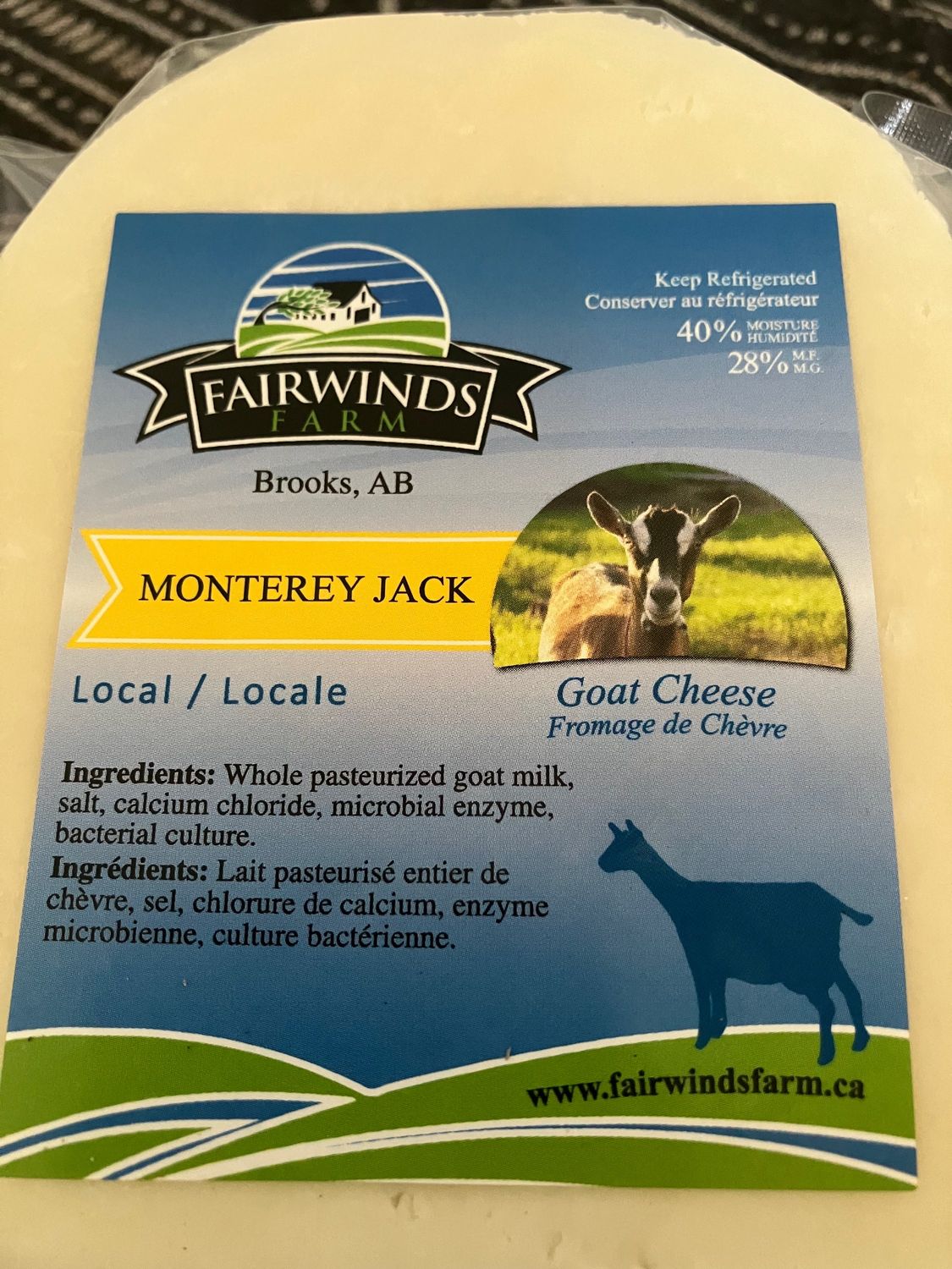 Goat Cheese Monterey Jack, around 225g