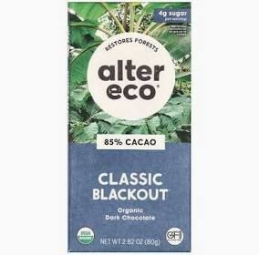 Choc Bar Blackout 85% (AlterE), 80g