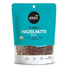 Hazelnuts Raw Org (Elan), 165g