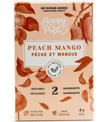 Ice Pops Peach Mango HappyPops), 4x66ml