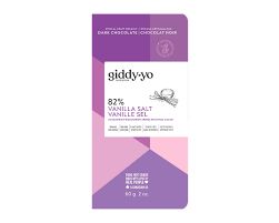 Choc Bar 82% Vanil-Salt (GiddyYo), 60g