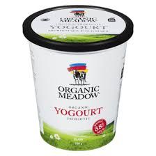 Yogurt Plain 3.8% Org (OrgMeadow), 750g