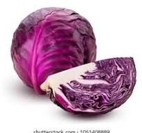 Cabbage, Red Med Org, ~3 pound