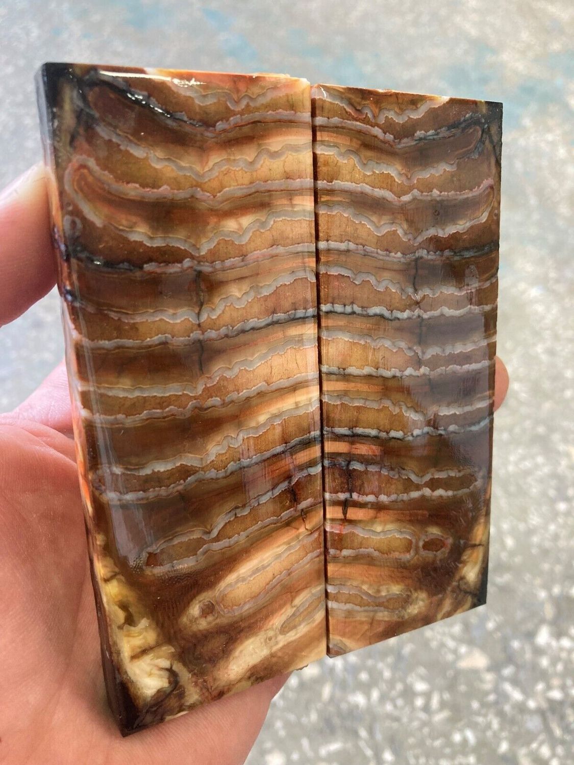 Mammoth tooth scales stabilized pair for knifehandl and handmade
#mammoth #tusk #mammothscales #mammothblock #knifehandlematerial #knifemakingcommunity #knifehandles #knifemakingsupplies #knifescales