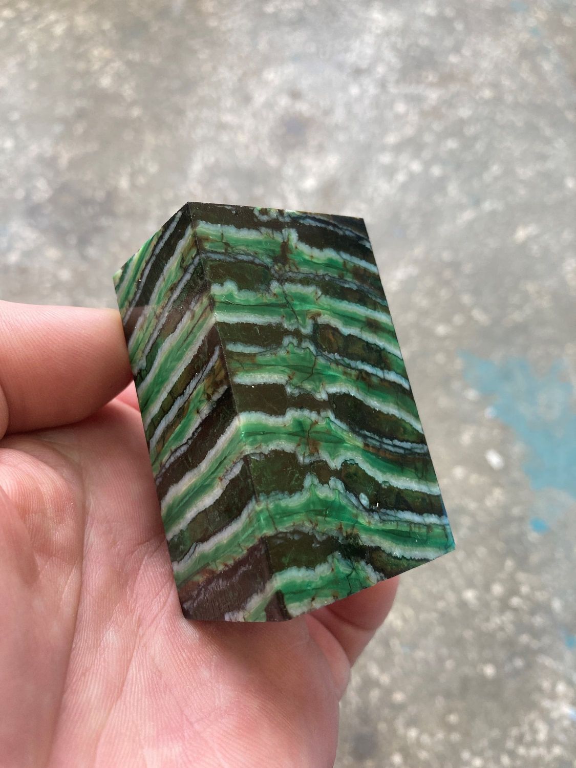 Mammoth tooth block stabilized for knifehandl and handmade 2.55-1.49-1.18 inch T418