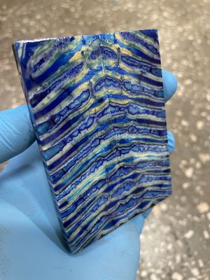 ​Woolly mammoth tooth stabilized pair scales (size for pocket knifehandl) 3.54-1.18-0.27 inch MTT11