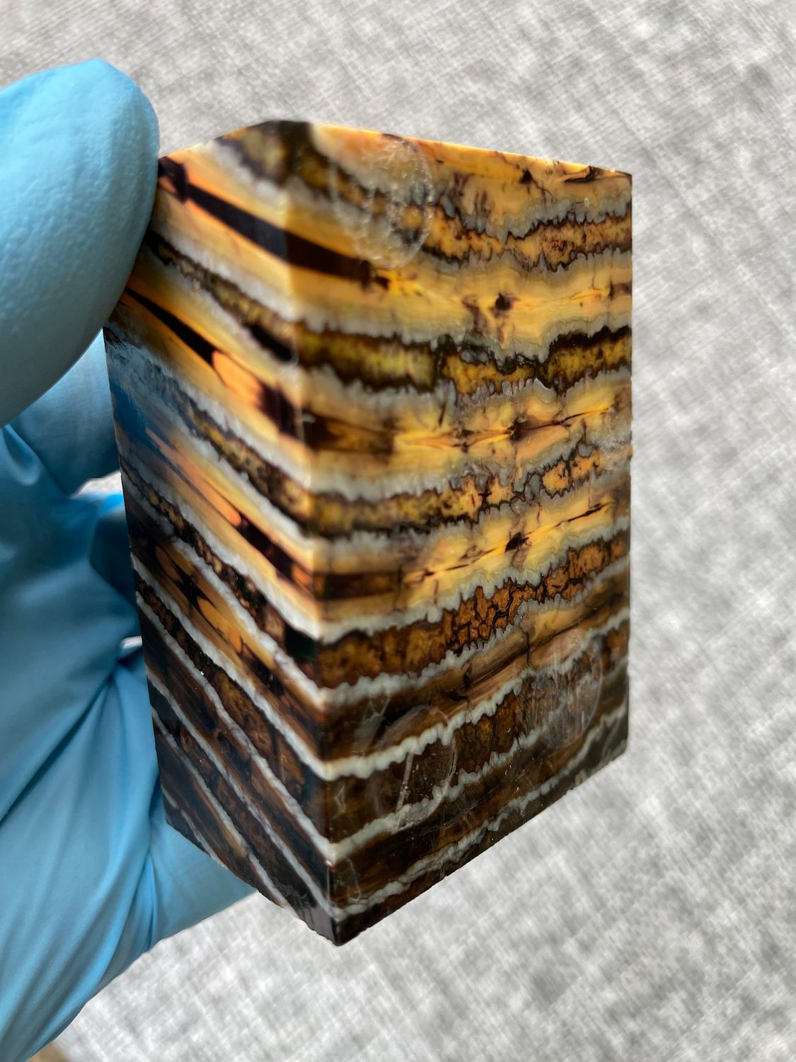 Mammoth tooth block stabilized for knifehandl and handmade
#mammoth #mammothscales #mammothblock #knifehandlematerial #knifemakingcommunity #knifehandles #knifemakingsupplies #knifescales 
