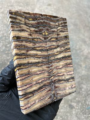 Mammoth tooth scales stabilized pair for knifehandl and handmade 4.92-1.81-0.39 inch T766