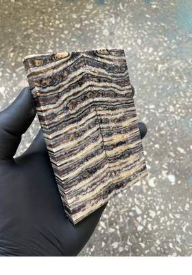 mammoth tooth scales stabilized for knifehandl handmade