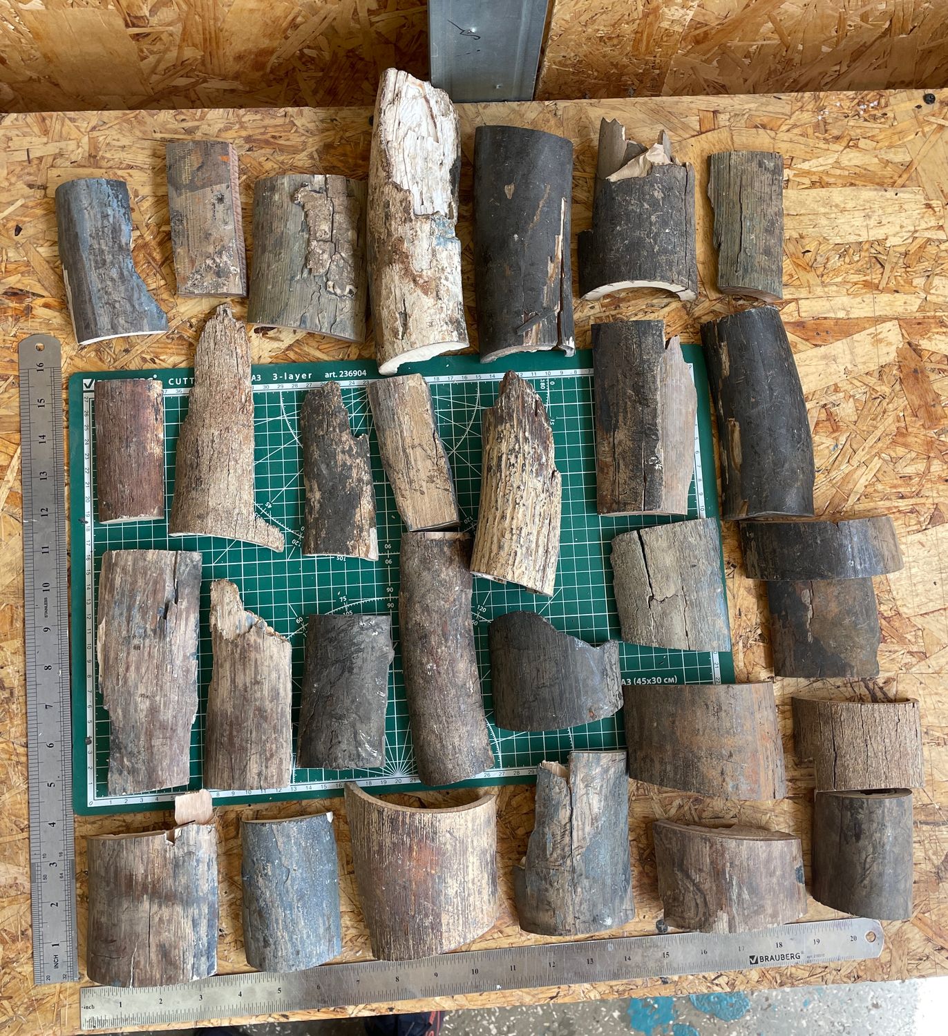 mammoth tusk bark off cutting set 5 kg BOX9