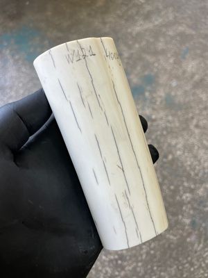 Walrus tusk for scrimshaw knifehandl carving 0.88 lb W121