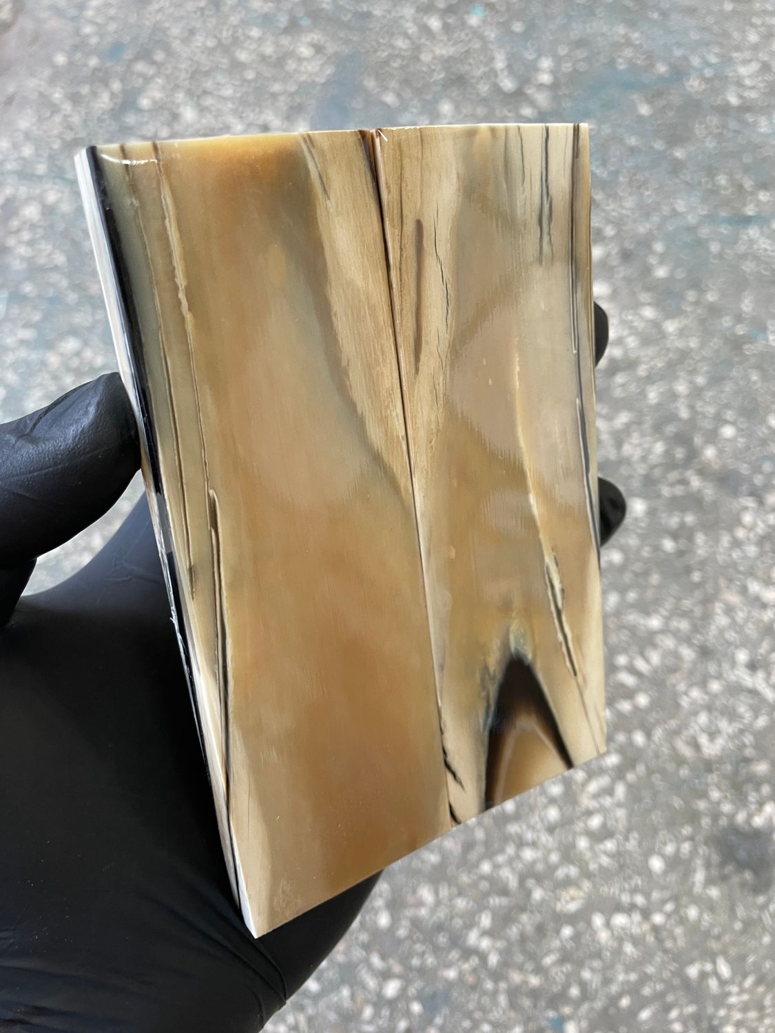 Mammoth tusk stabilized pair scales for knifehandl and handmade 5.26-1.73-0.35 inch MTS1