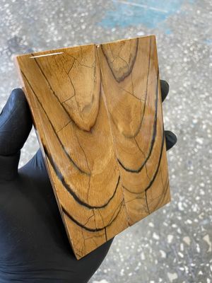 Mammoth tusk stabilized pair scales for knifehandl and handmade  5.31-1.81-0.35 inch MTS24