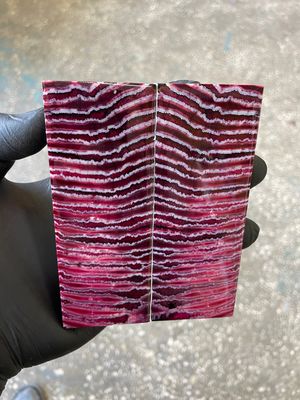 Mammoth tooth scales stabilized pair for knifehandl and handmade 4.84-1.81-0.39    inch TOS5