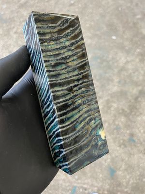 Mammoth tooth block stabilized for knifehandl and handmade 5.27-1.85-1.1 inch TTH4