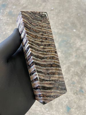 Mammoth tooth block stabilized for knifehandl and handmade 5.31-1.77-1.1 inch TTH5