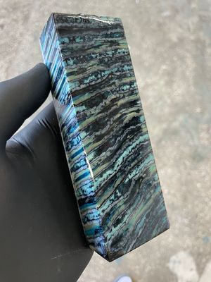 Mammoth tooth block stabilized for knifehandl and handmade 5.23-1.73-1.1 inch TTH1