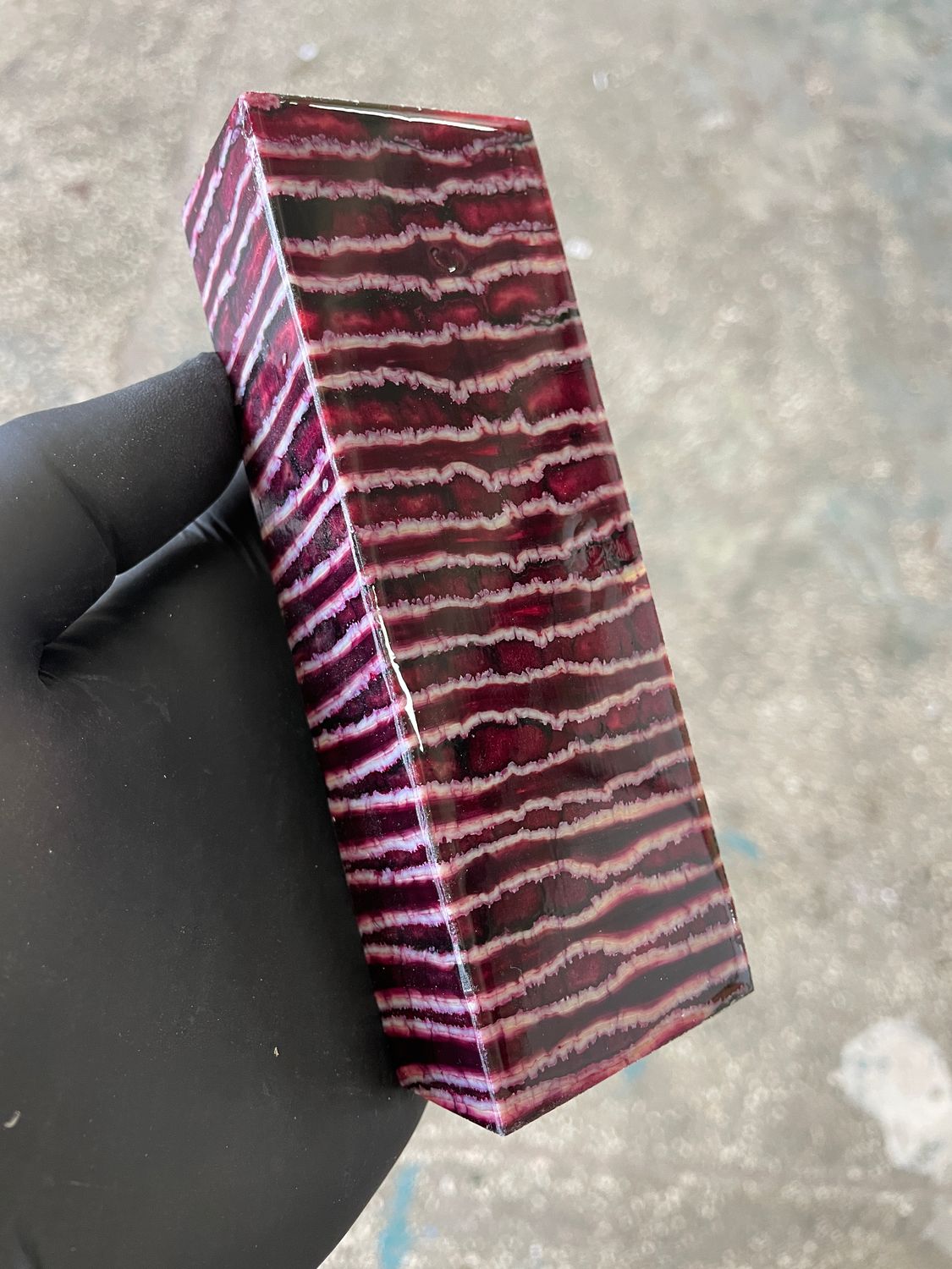 Mammoth tooth block stabilized for knifehandl and handmade 5.3-1.77-1.1 inch TTH9