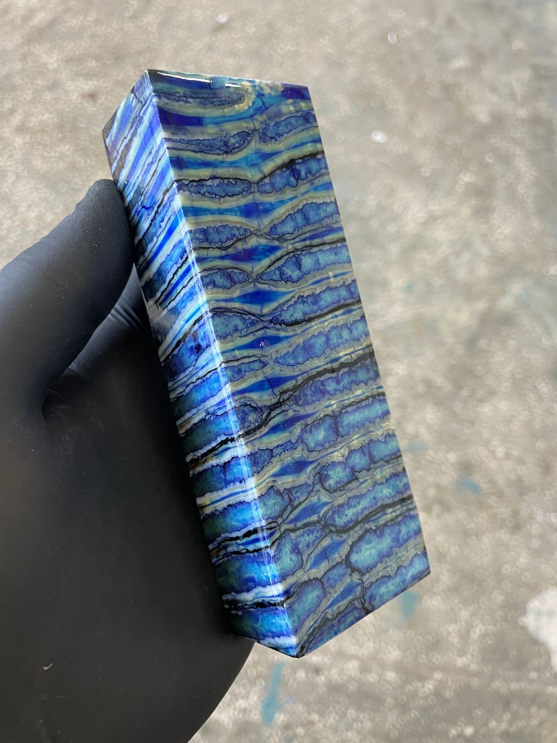Mammoth tooth block stabilized for knifehandl and handmade 5.11-1.77-1.1 inch TTH13