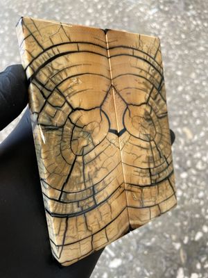 Mammoth tusk pair knife scales 4.72-1.81-0.35 inch MTS26