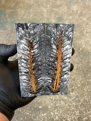 Pinecone resin pair scales for knife P88