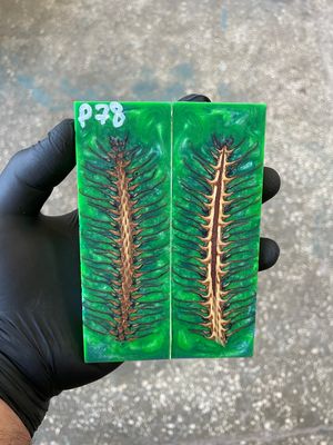 Pinecone resin pair scales for knife P78