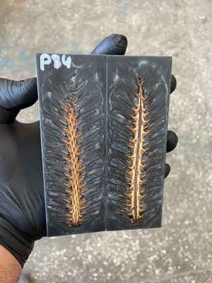 Pinecone resin pair scales for knife P84