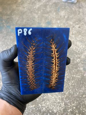 Pinecone resin pair scales for knife P86