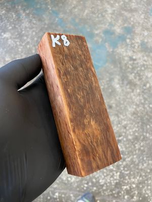 Karelian birch stabilized block for knifehandle K8