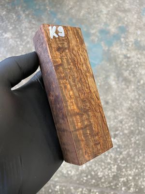 Karelian birch stabilized block for knifehandle K9