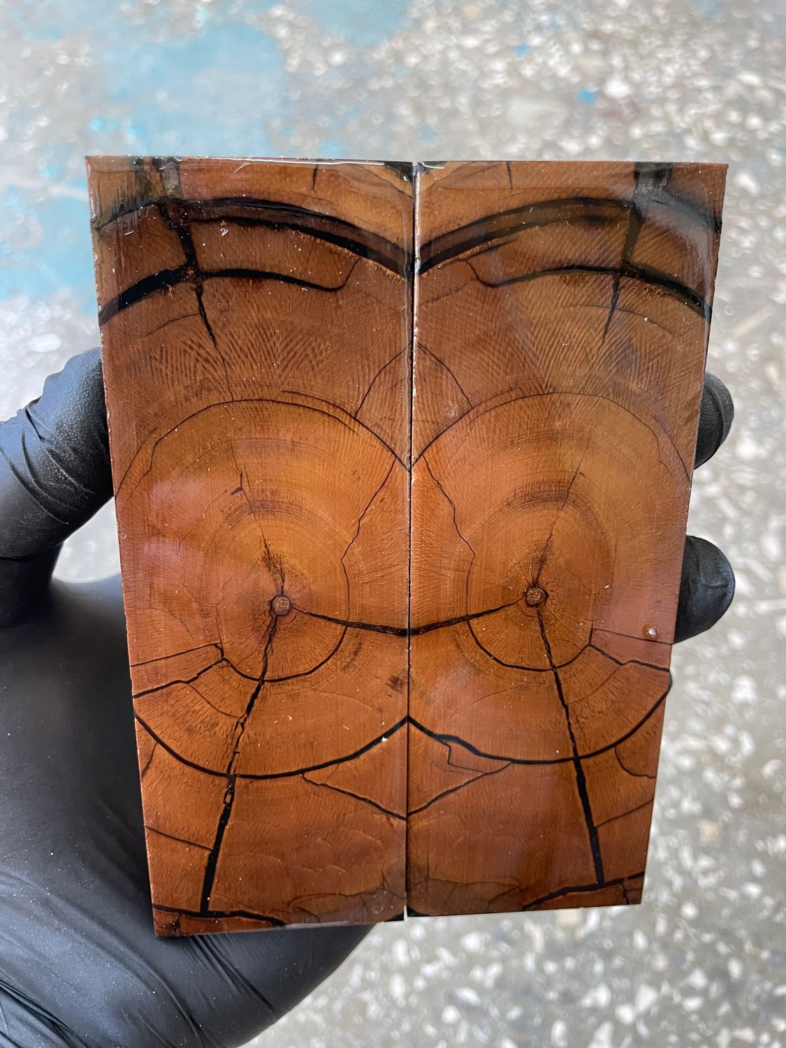 Mammoth tusk knife scales 5.15-1.77-0.39 inch MTS35