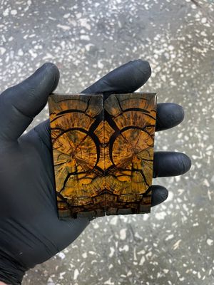 Mammoth tusk knife scales poket size 3.54-1.18-0.27 inch MTP24