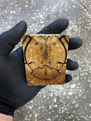 Mammoth tusk knife scales poket size 3.54-1.18-0.27 inch MTP28