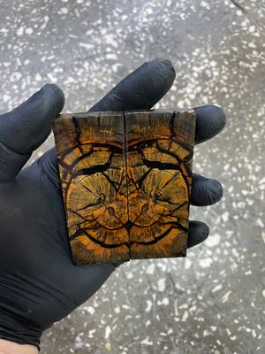 Mammoth tusk knife scales poket size 3.54-1.18-0.27 inch MTP27