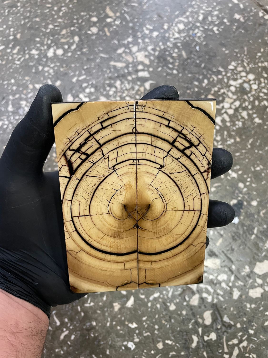 Mammoth tusk knife scales 5.15-1.81-0.39 inch MTS17